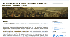 Desktop Screenshot of 30jaehrigerkrieg.de
